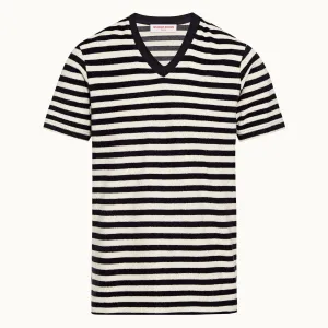 Nicolas Lux Towelling Stripe T-shirt