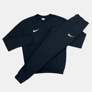 Nike Crew Neck Tracksuit - Black