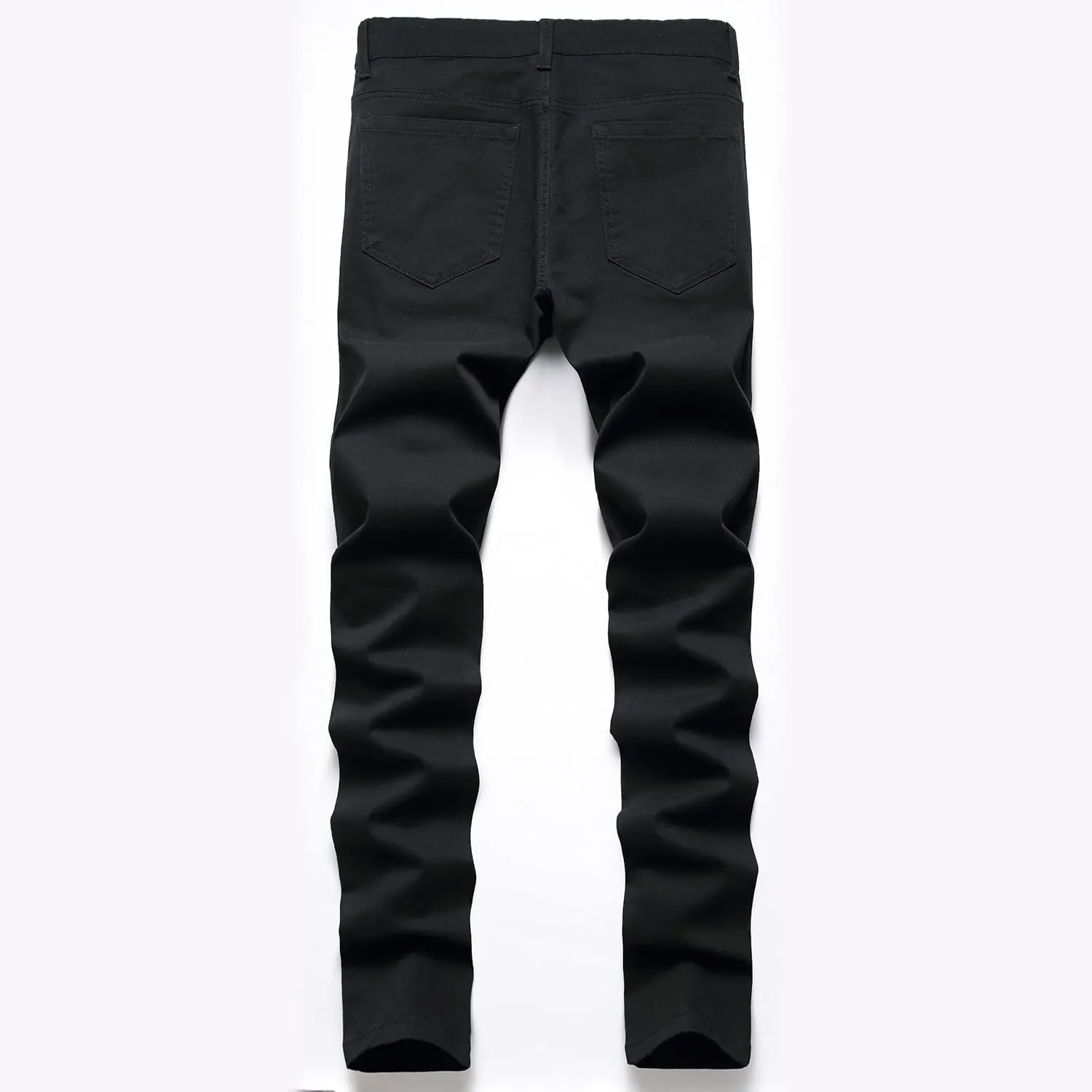 NOVOCCT Mens Dress Pants - Slim Fit Mens Casual Pants - Flat Front Stretch Skinny Business Casual Dress Chinos Pants for Men