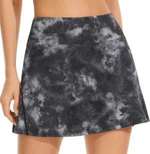 Persit Womens High Waisted Athletic Tennis Skirt Sports Golf Running Skorts with Ball Pockets