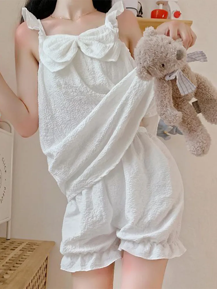 Pure Princess Style Summer Cotton Loungewear Set
