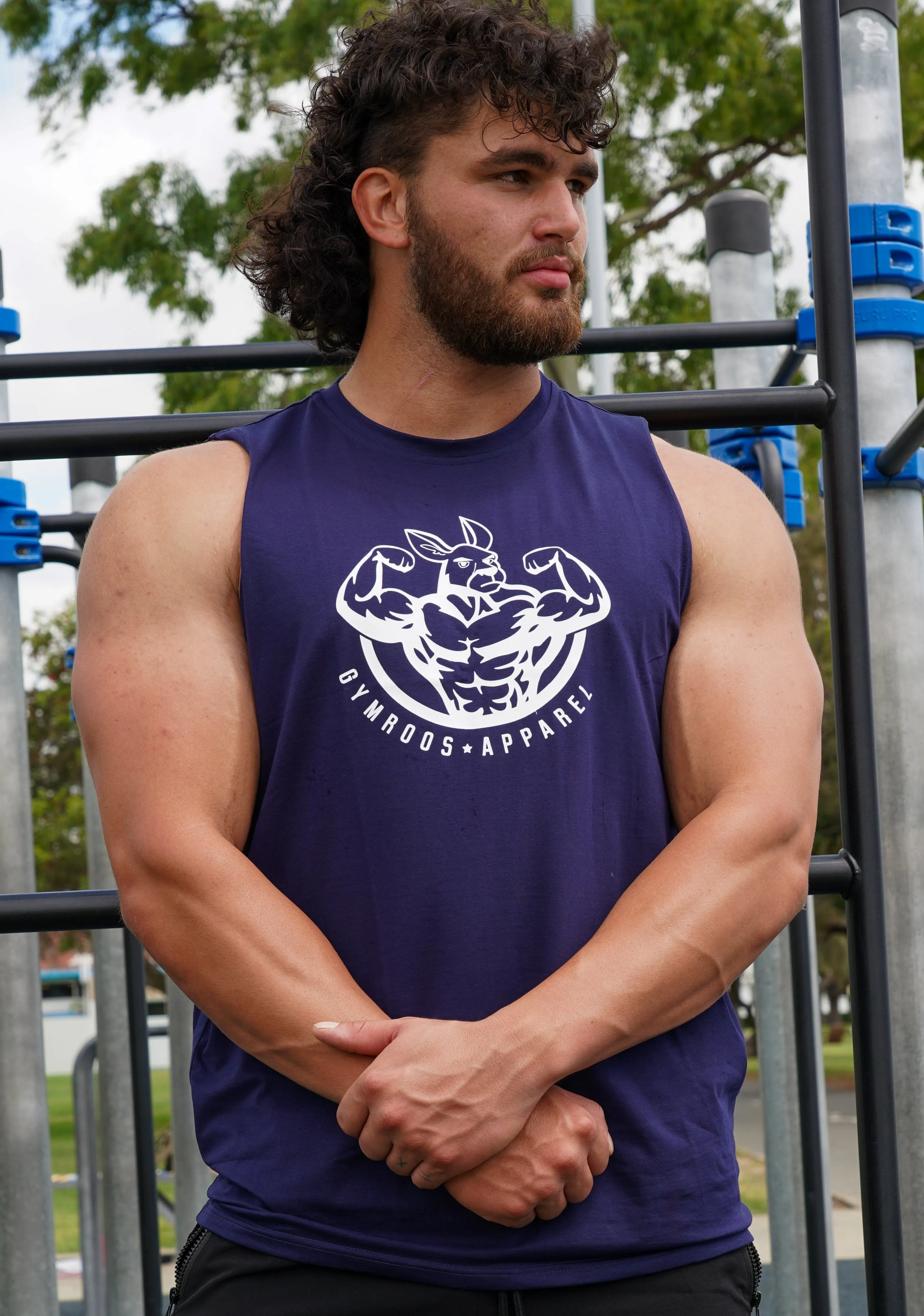 Roo Tank - Navy Blue