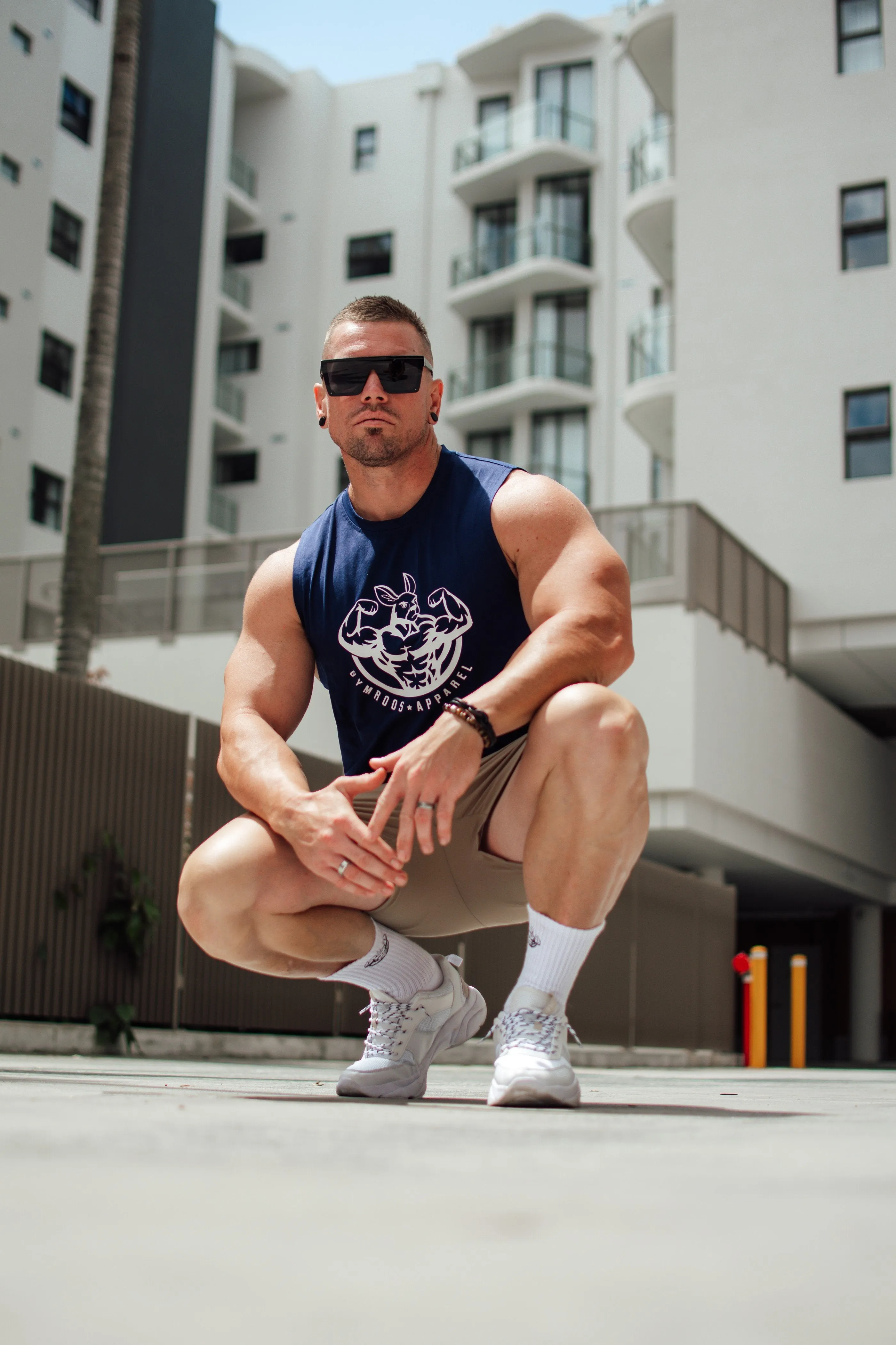 Roo Tank - Navy Blue