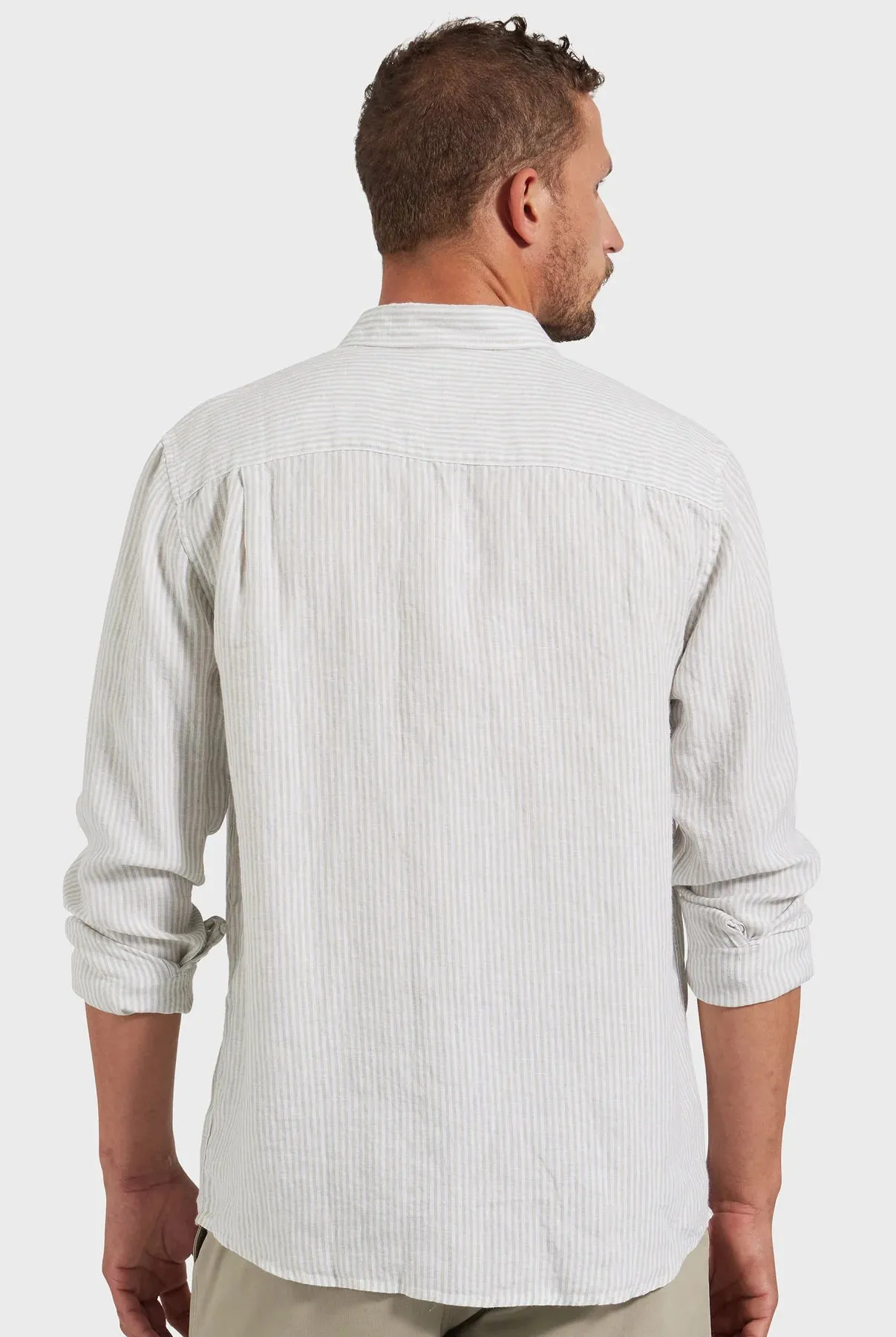 Rory Linen Shirt in Sage Green