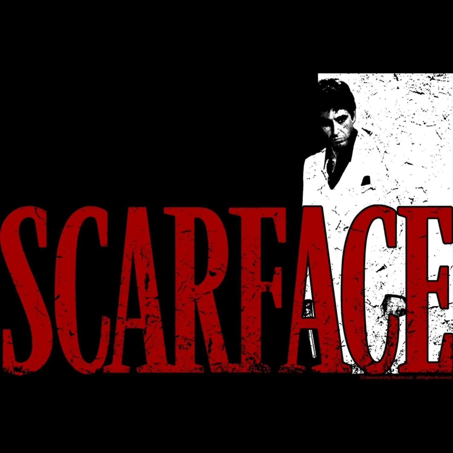 Scarface Iconic 80s Movie Tony Montana Adult Long Sleeve Hoodie Sweatshirt