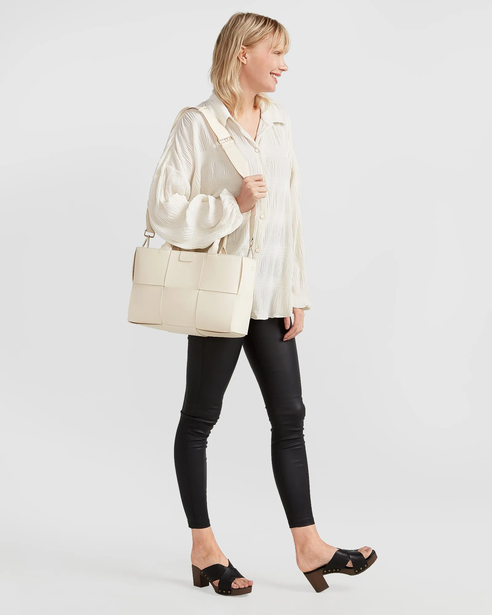 Serenade Velvet Plisse Shirt - Off-White