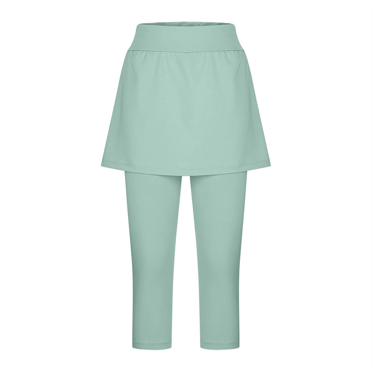 Skirted Leggings for Women Capri Athletic Golf Skorts Gym Tennis Yoga Legging High Waisted Capri Leggings with Skirts