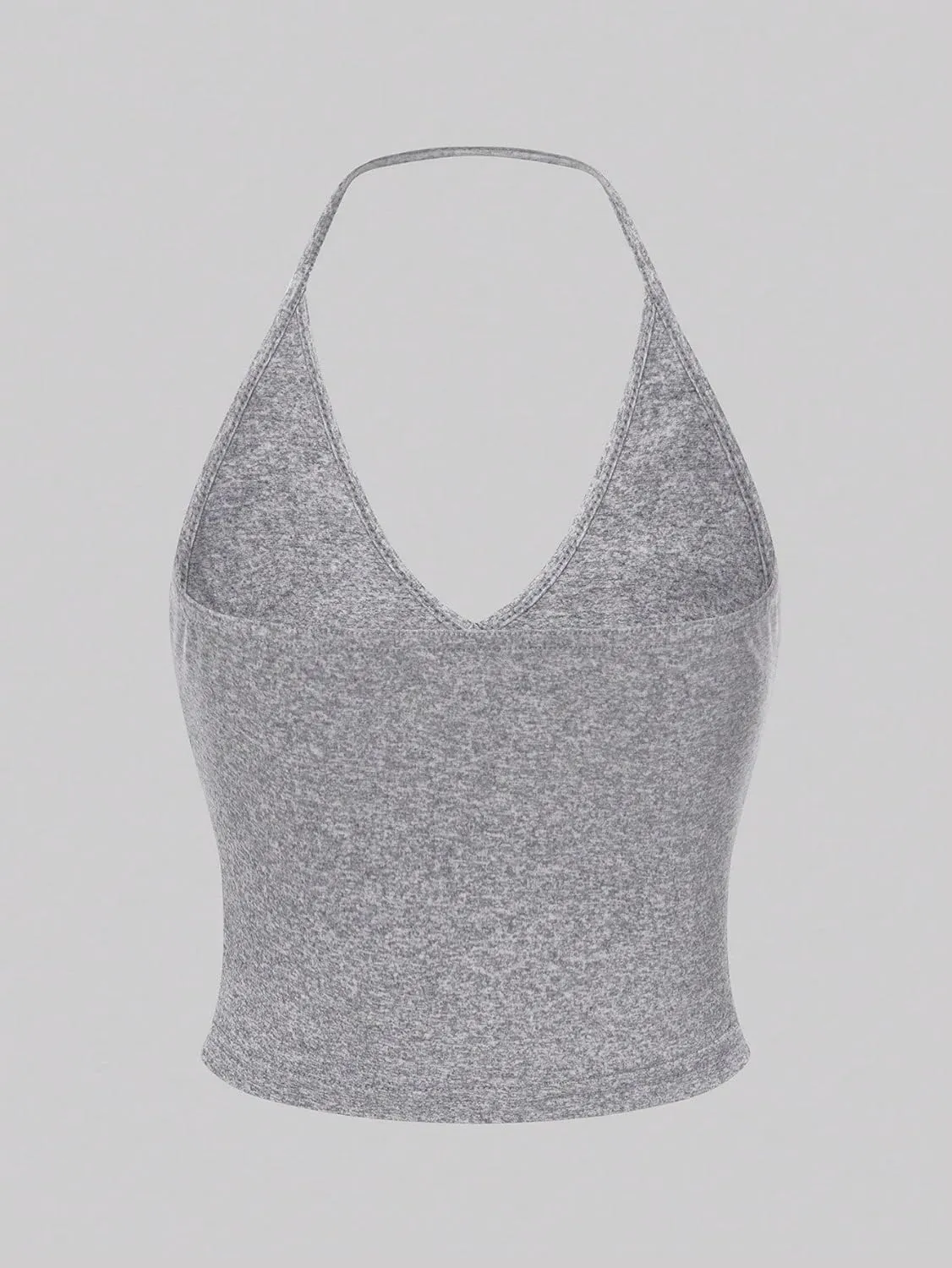 SOLY HUX Women's Halter Tops 3 Piece Backless Sleeveless Crop Cami Top Summer Camisole