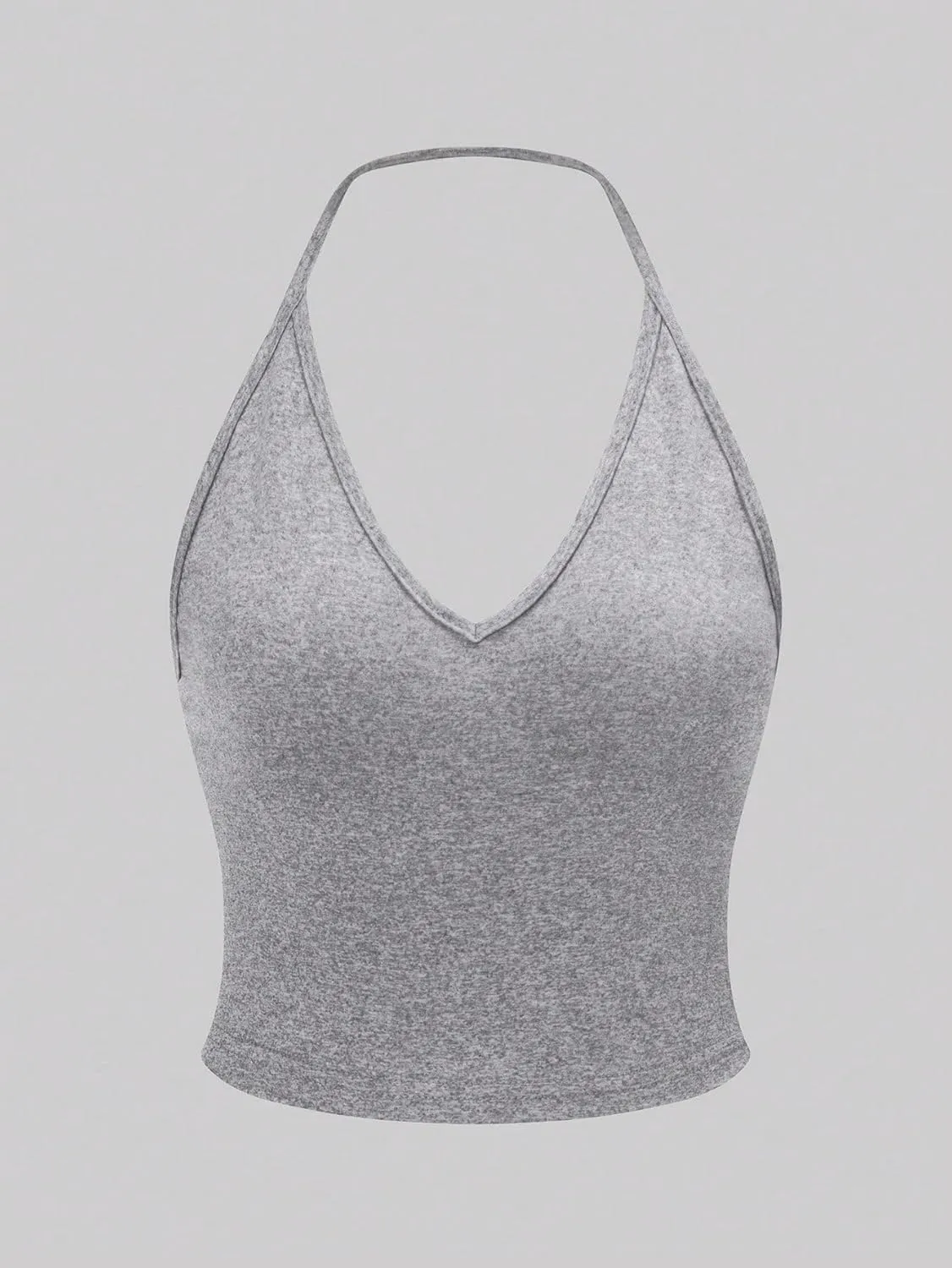 SOLY HUX Women's Halter Tops 3 Piece Backless Sleeveless Crop Cami Top Summer Camisole