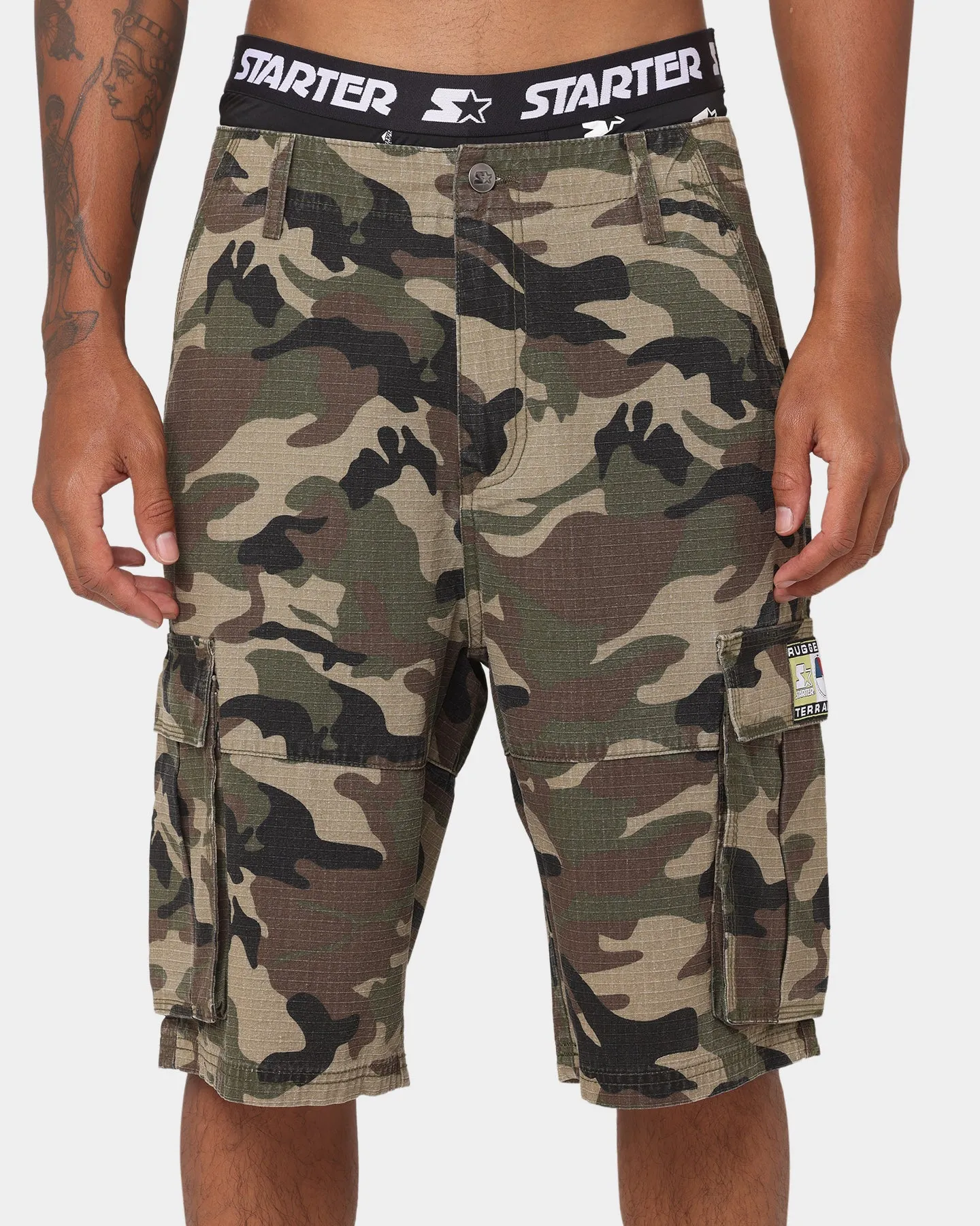 Starter Rugged Terrain Cargo Shorts Camo Print