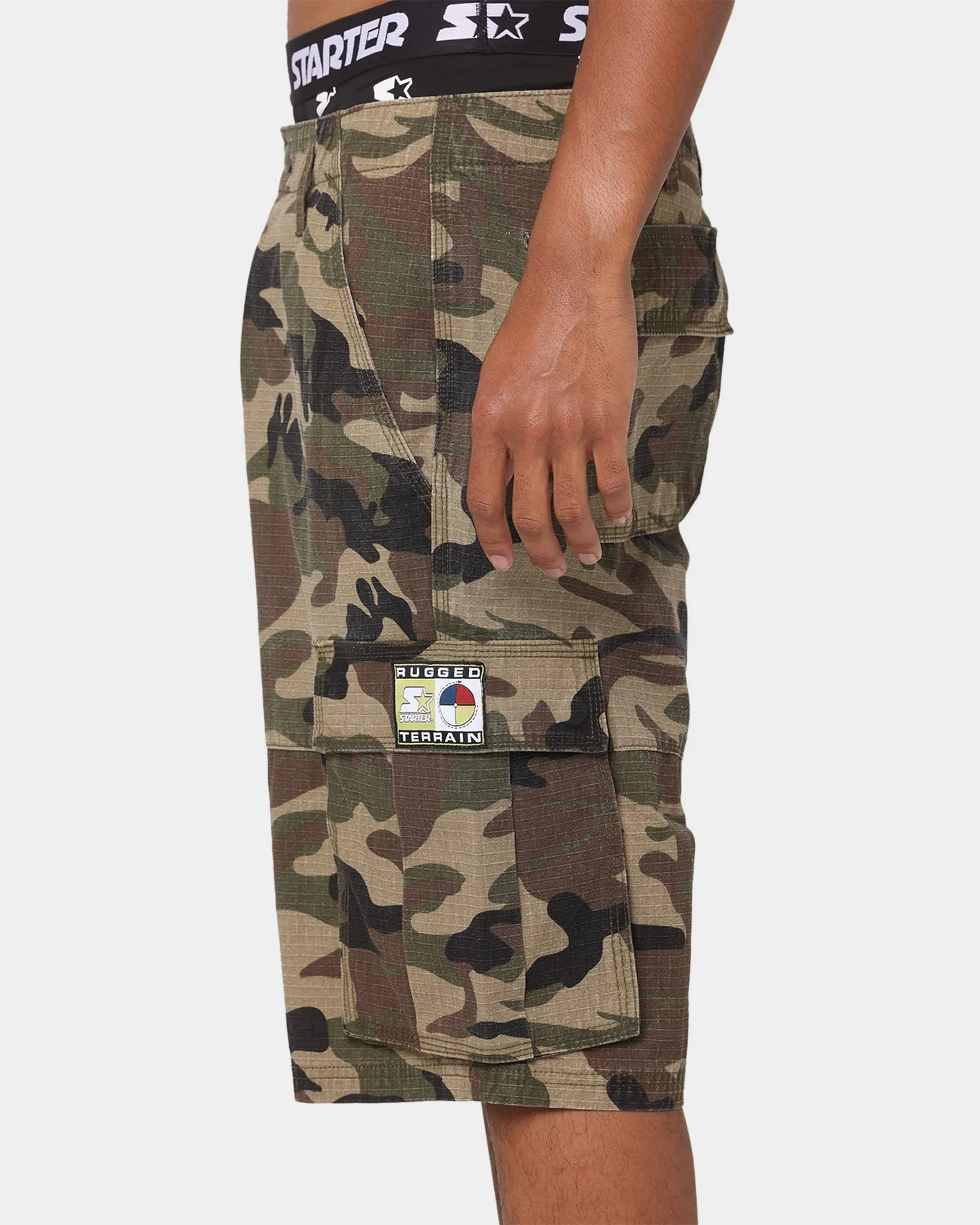 Starter Rugged Terrain Cargo Shorts Camo Print