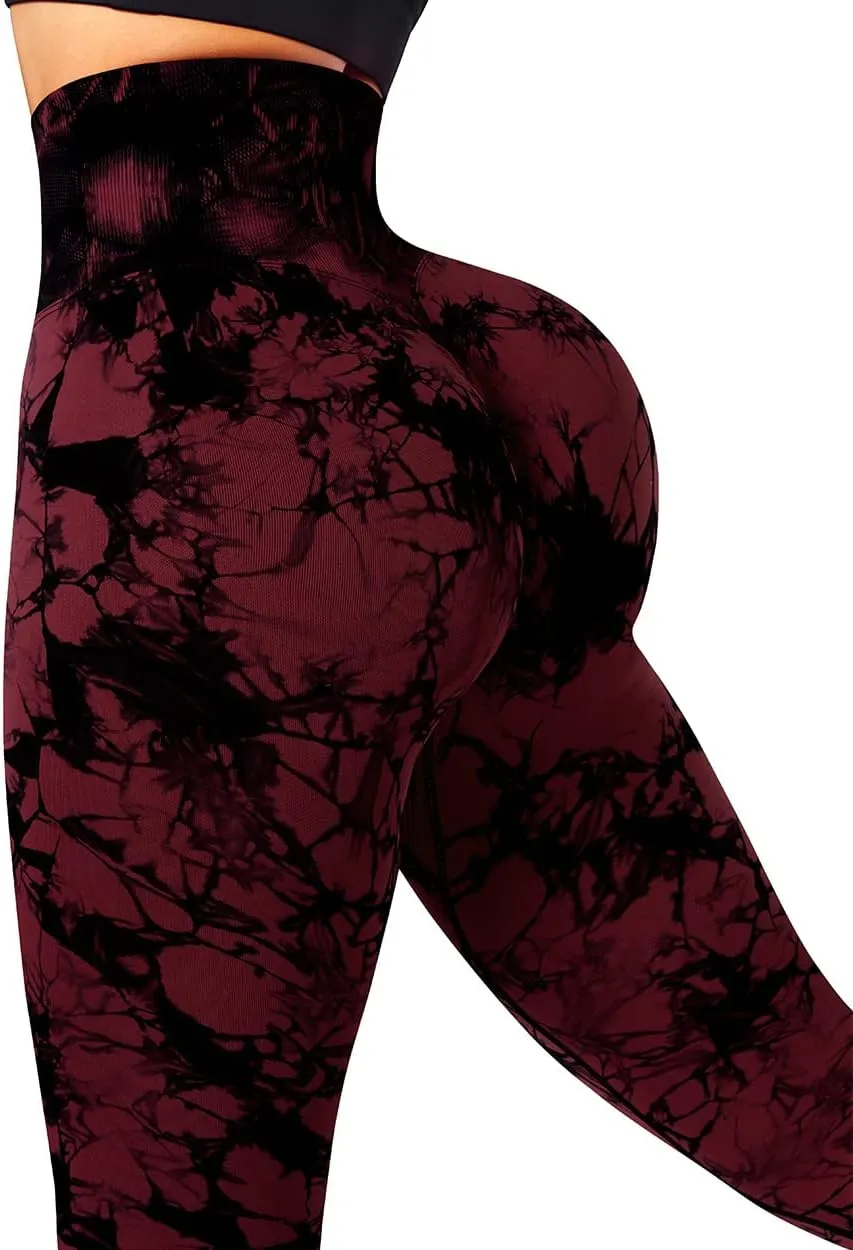 SUUKSESS Women Crossover Seamless Leggings Butt Lifting High Waisted Workout Yoga Pants