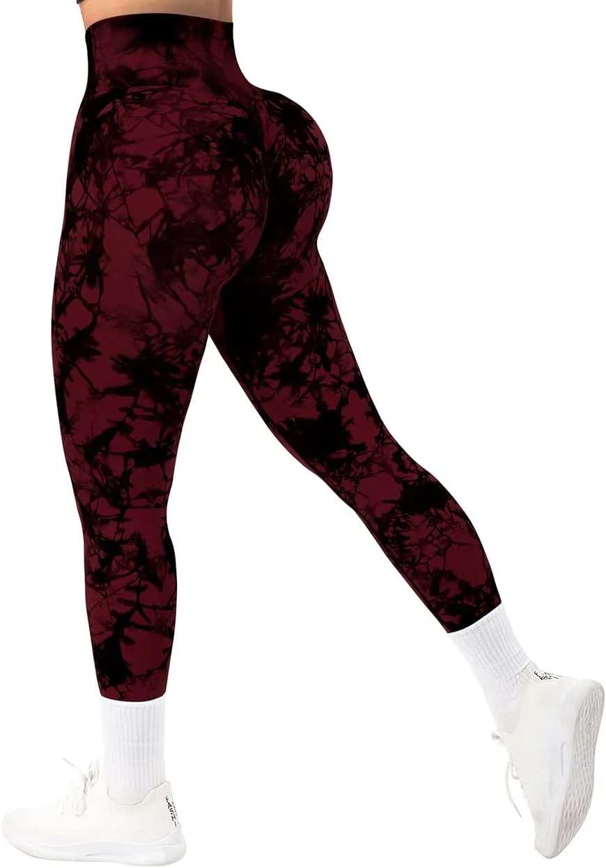 SUUKSESS Women Crossover Seamless Leggings Butt Lifting High Waisted Workout Yoga Pants