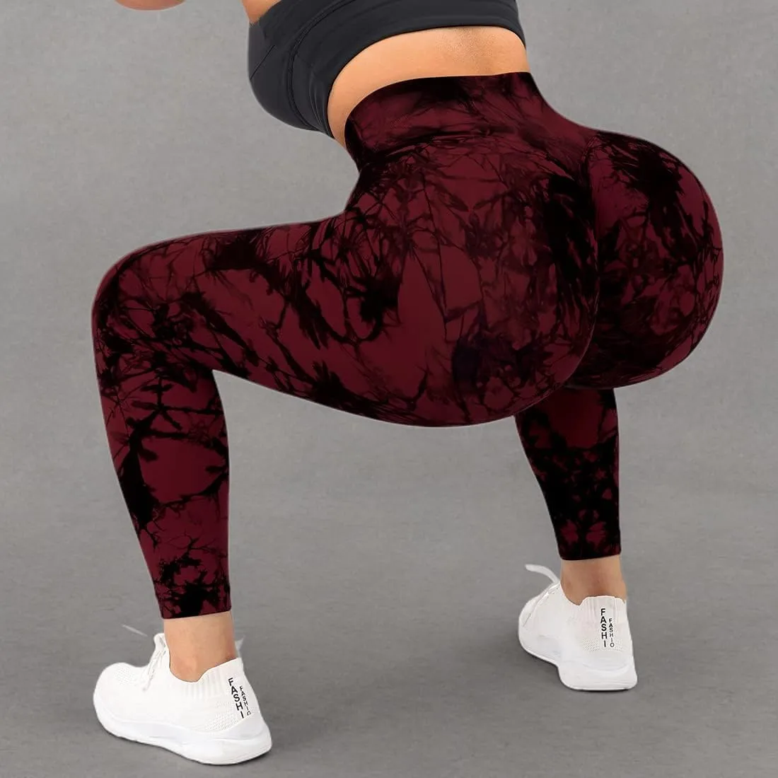 SUUKSESS Women Crossover Seamless Leggings Butt Lifting High Waisted Workout Yoga Pants