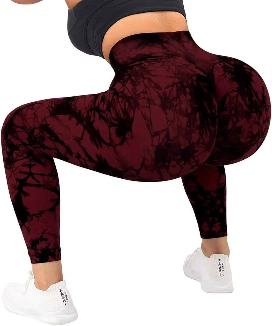 SUUKSESS Women Crossover Seamless Leggings Butt Lifting High Waisted Workout Yoga Pants