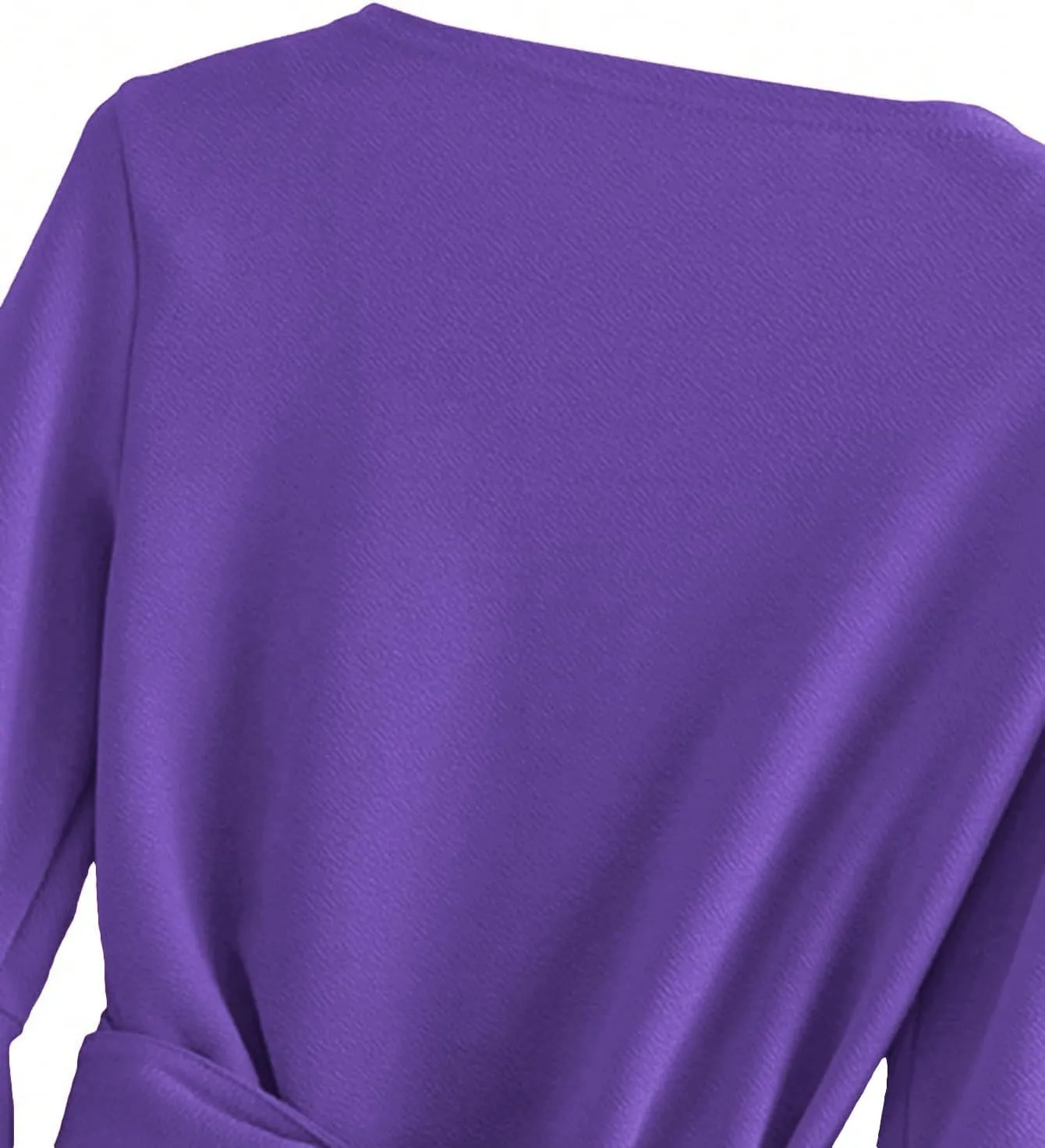 SweatyRocks Women's Long Sleeve V Neck Tie Knot Bandage Wrap Blouse Crop Top