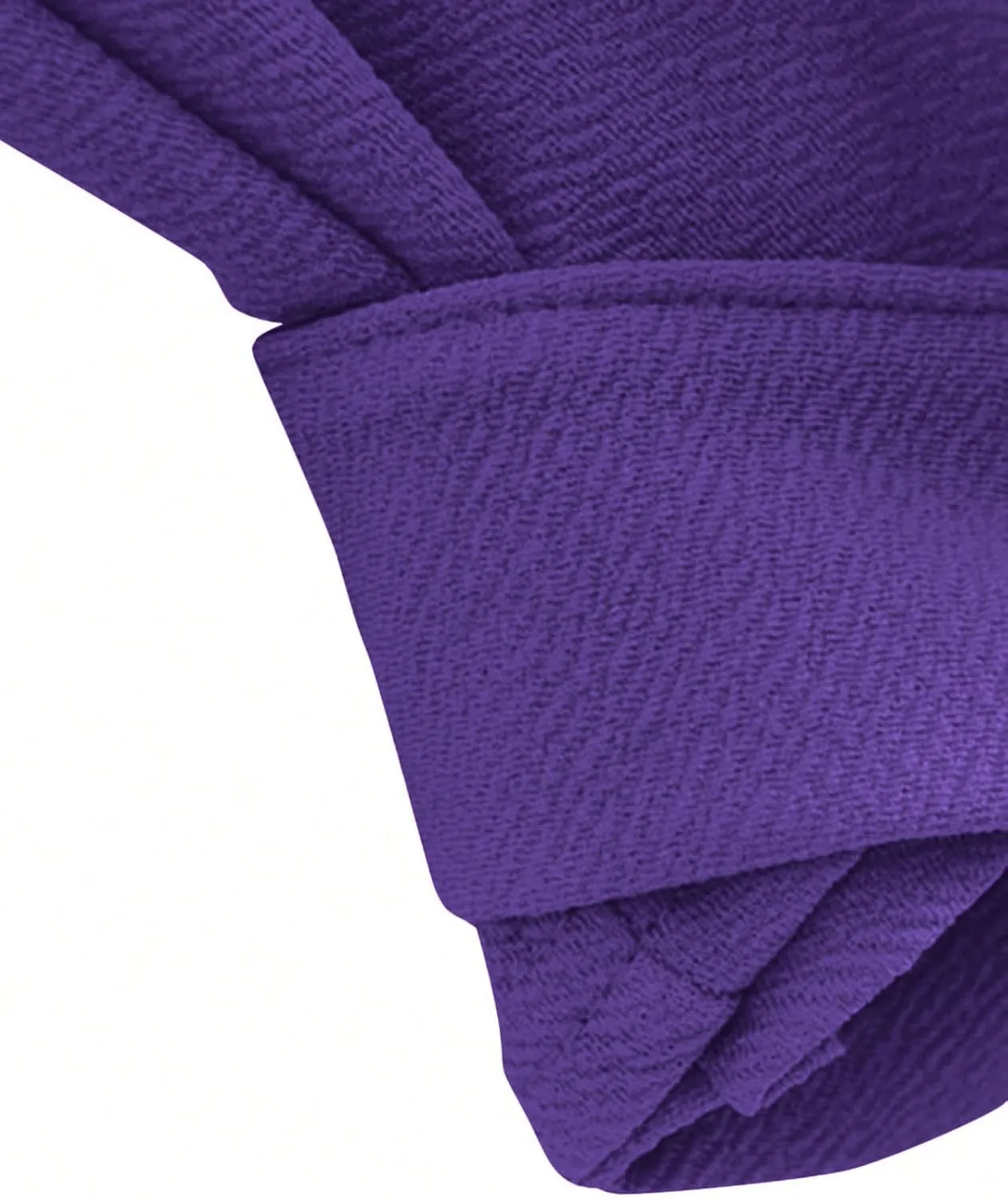 SweatyRocks Women's Long Sleeve V Neck Tie Knot Bandage Wrap Blouse Crop Top