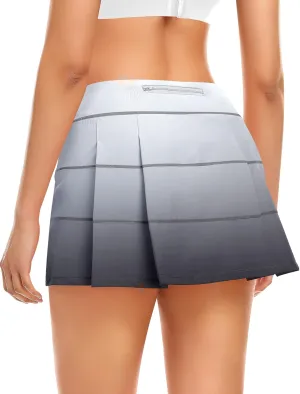 Tennis Skirt for Women with 4 Pockets Athletic Golf Skorts Skirts with Shorts Workout Running Sports