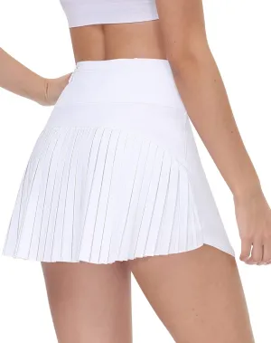 Tennis Skirts for Women High Waisted Golf with 4 Pockets Athletic Skorts Skirts for Running Casual
