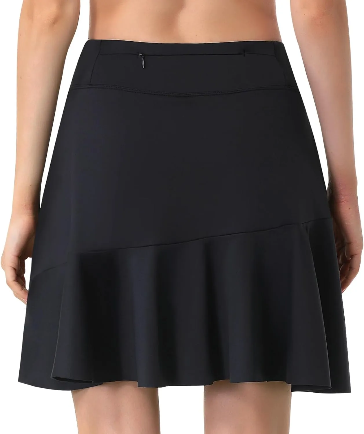 Turnhier Womens 19" Knee Length Skorts Skirts High Waisted Tennis Skirts Athletic Golf Skorts with Shorts Pockets