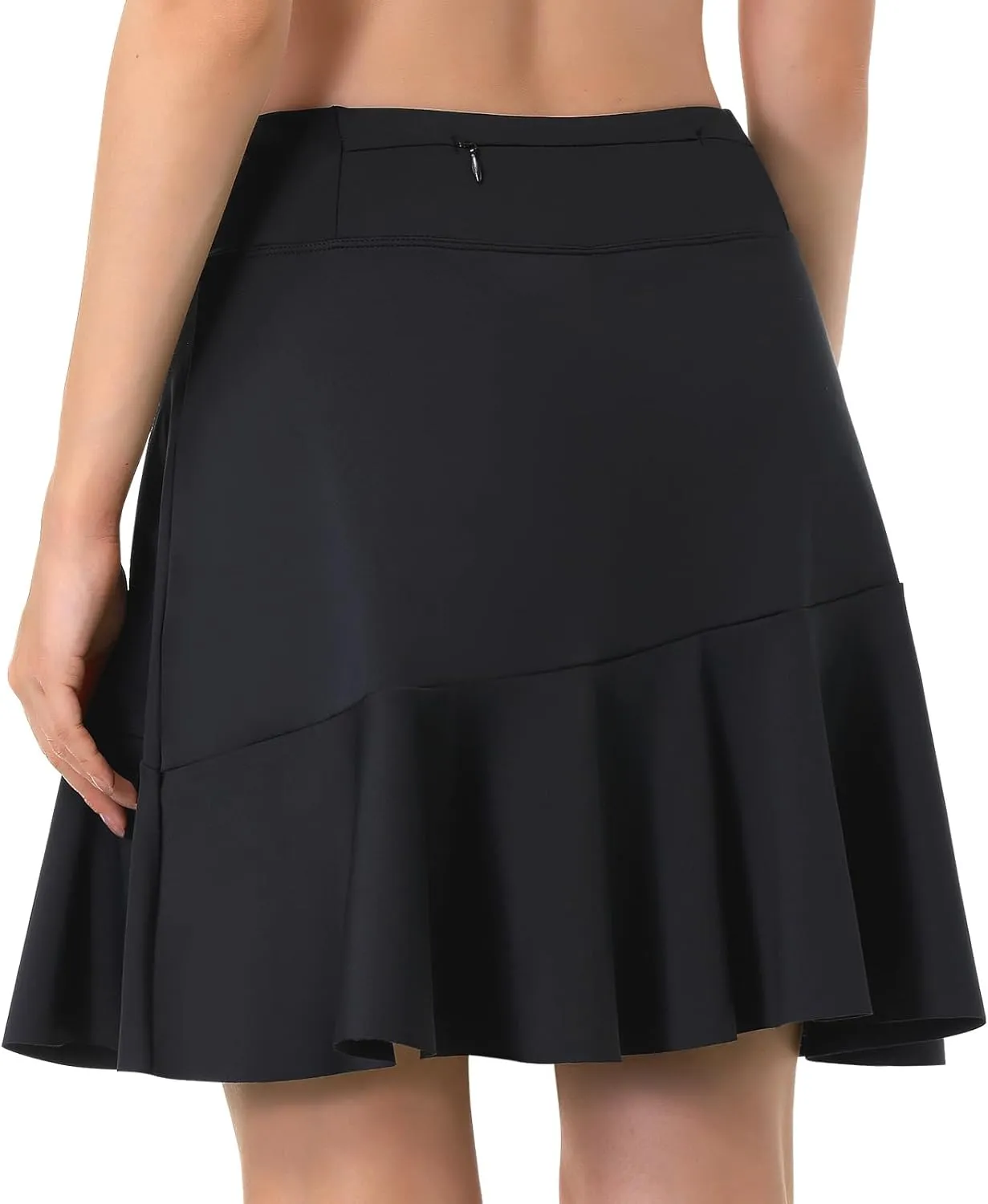 Turnhier Womens 19" Knee Length Skorts Skirts High Waisted Tennis Skirts Athletic Golf Skorts with Shorts Pockets