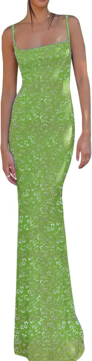 Women Sexy Sleeveless Spaghetti Strap Split Satin Dress Tie Dye Backless Midi Dresses Y2K Bodycon Club Party Sundress