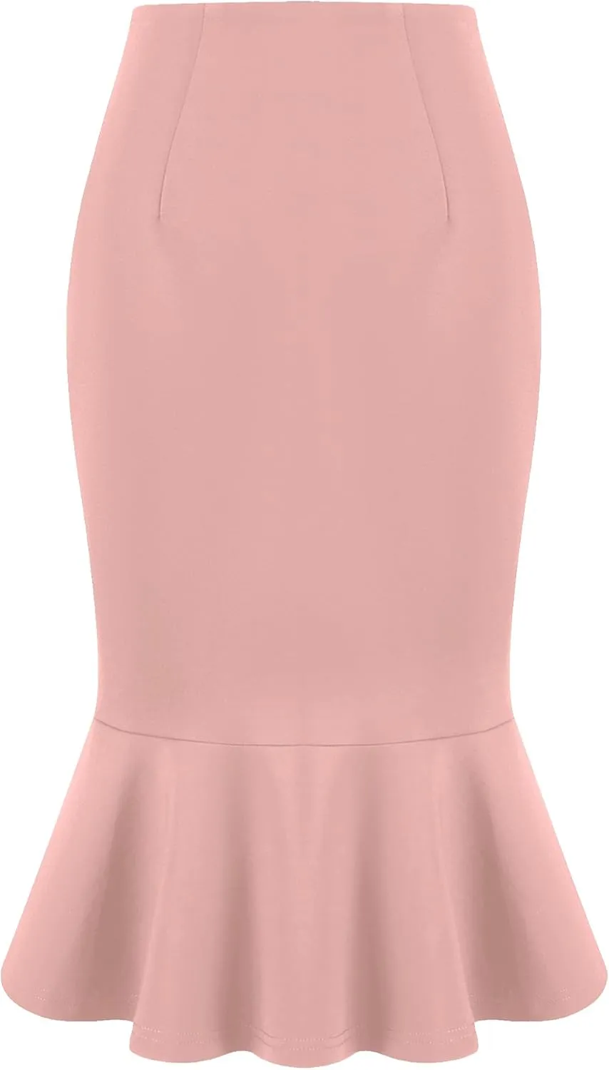 Women's Bodycon Mermaid Skirt High Waist Elegant Work Fishtail Pencil Skirts