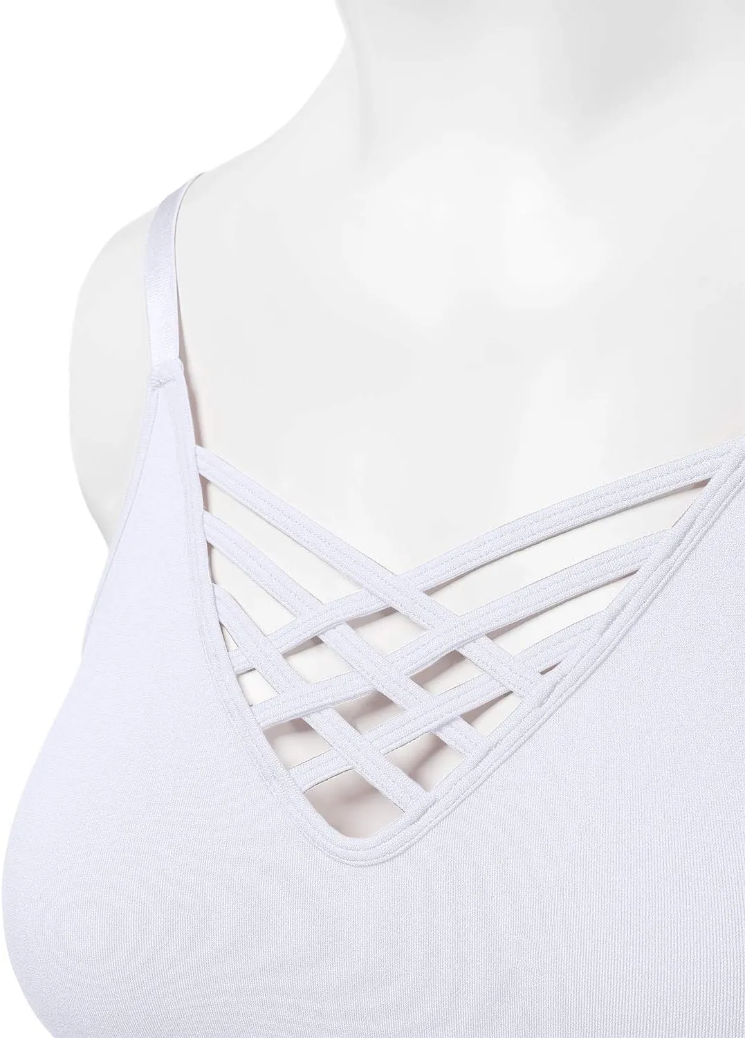 Women's Camisole Tank Adjustable Spaghetti Strap Cute Sexy Crop Tops