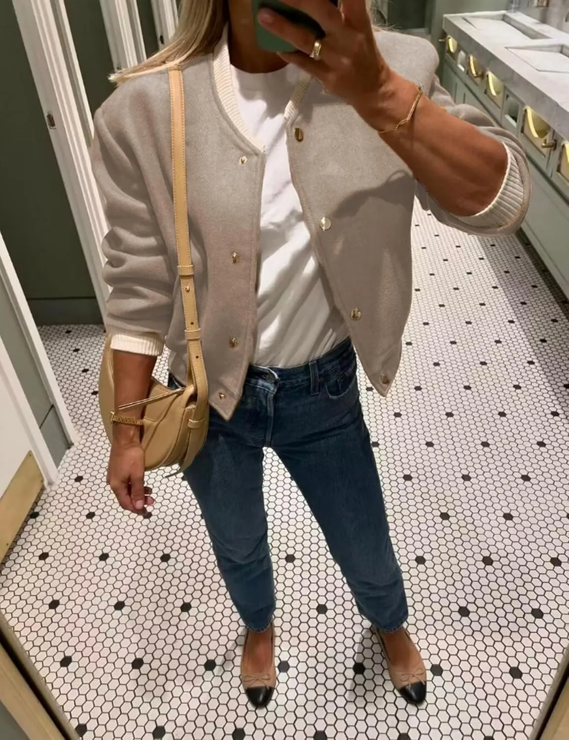 Women's Cropped Street Bomber Jacket long sleeve Button Down Crop Tops Coat