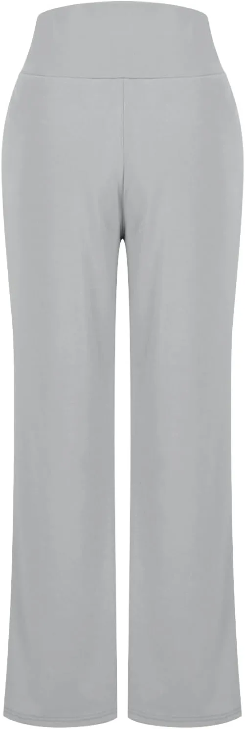 Womens High Waist Dress Pants Casual Loose Work Pants Wide Leg Pocket Going Out Trousers 2025 New Business Clothing