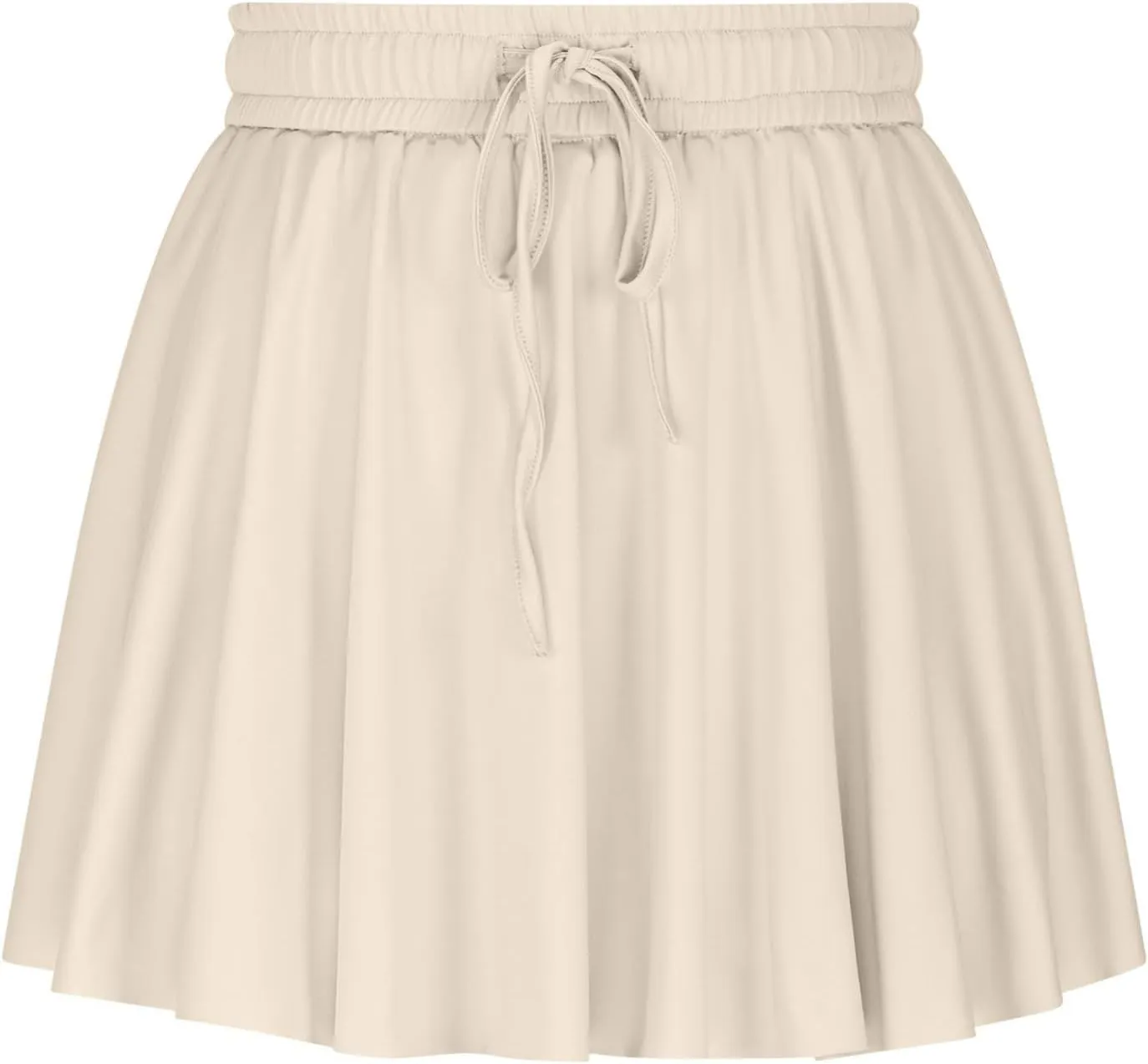 Womens Pleated Skirt Drawstring High Waisted Workout Mini Tennis Skirts Summer Casual Pickleball Skater Cheer Skorts