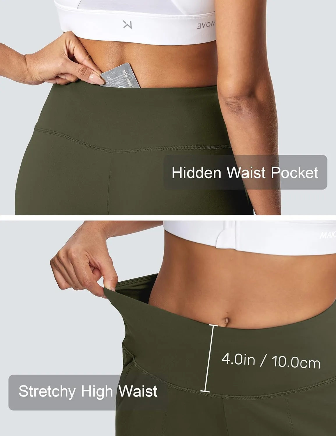 Women's Wide Leg Yoga Capris High Waist Loose Fit Dress Pants with Pockets Casual Lounge Capri Pants for Women