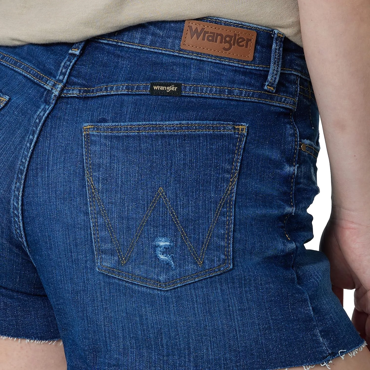 Wrangler Women's Mid-Rise Vintage Denim Short