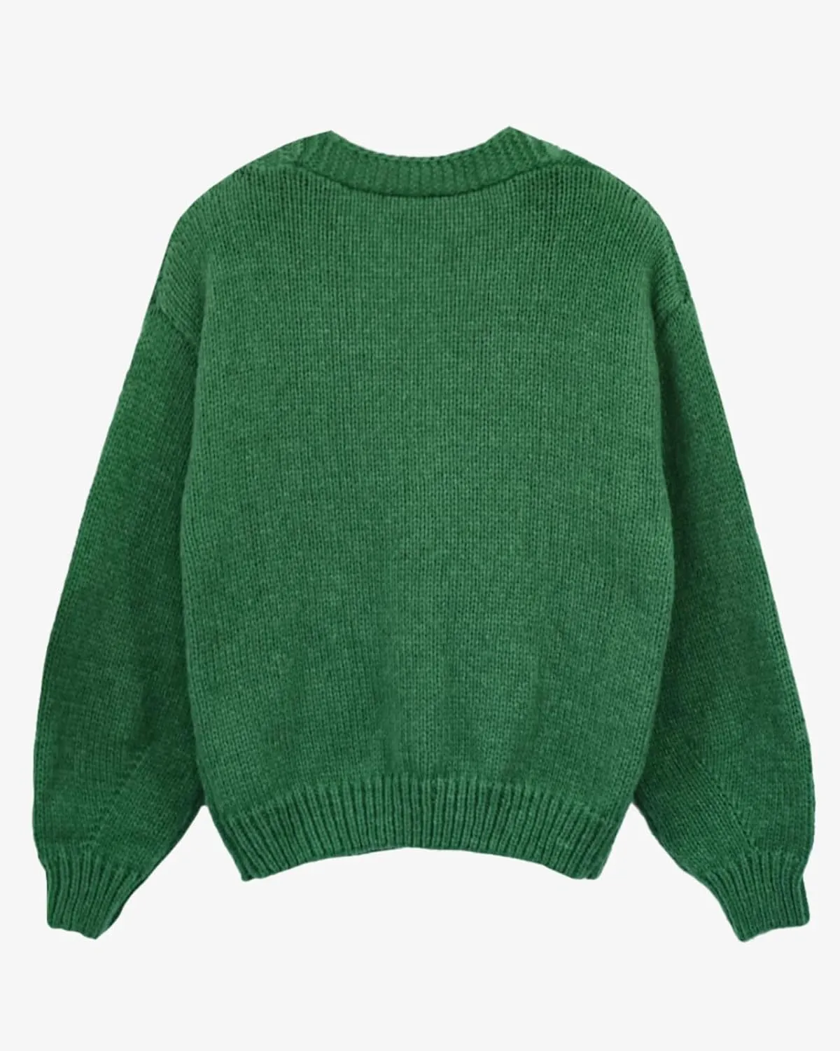 Y2k Sweater Cardigan for Women, Long Sleeve V-Neck Button Crochet Flower Knit Womens Clothes.