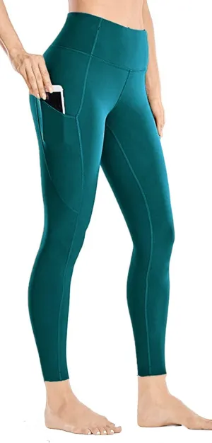 Yoga Pants with Pockets for Women - Leggings with Pockets High Waisted Tummy Control Non See-Through Workout Pants