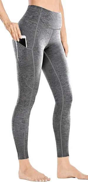Yoga Pants with Pockets for Women - Leggings with Pockets High Waisted Tummy Control Non See-Through Workout Pants
